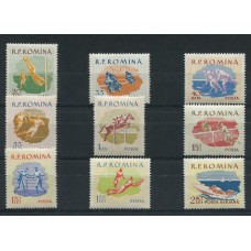 MOTOS TENIS DEPORTES FUTBOL RUMANIA SERIE COMPLETA DE ESTAMPILLAS MINT